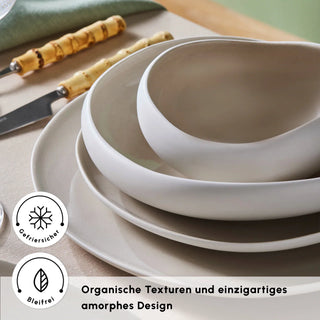 Karaca Cupid Beige Geschirrset 55 teilig Earth Collection