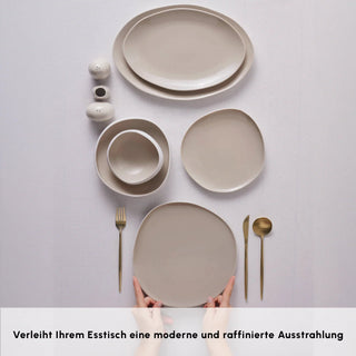 Karaca Cupid Beige Geschirrset 55 teilig Earth Collection