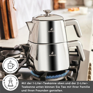 Karaca Brewinox Large Teekannen Set
