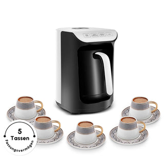 Karaca Hatir Köz Milky türkische Kaffeekocher Weiß