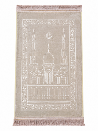 Gebetsteppich & Seccade 80x120cm I Taupe