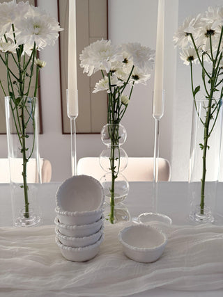 Pearly Weiss 6er Dip- Schälchen Set