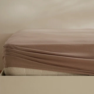 Karaca Home Jersey Spannbettlaken, 180x200+30 cm, Beige