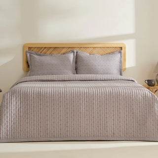 Margot Bettüberwurf Set Grau 230x240cm + 2(50x70) cm