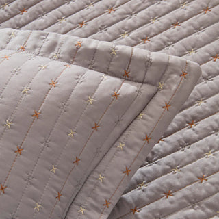 Karaca Margot Bettüberwurf Set Grau 230x240cm + 2(50x70) cm