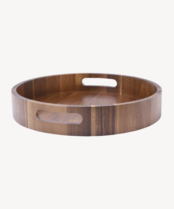 Terra Tablett aus Akazienholz rund 35cm