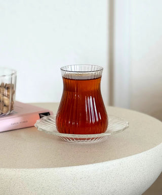 Freya Relief Teegläser Set 12 teilig