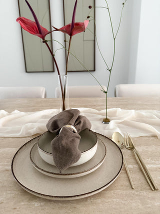 Pure Sand Serving Plate 27cm Beige