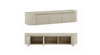 Daria TV-Lowboard Beige –  160 × 40 × 35 cm