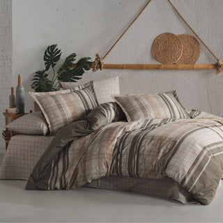 Modena Bettwäsche Set 4 tlg. 100% Baumwolle 200x220cm