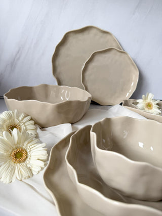 Angles Salatschüssel 22cm I Beige