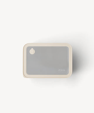 Glas Frischhaltedose Beige 1550ml Transparent Rechteckig