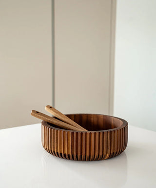 Akazie Stripe Bowl – Ø26 cm