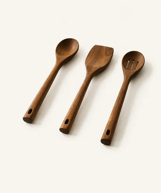 Akazie Küchenutensilien Set 3 Tlg