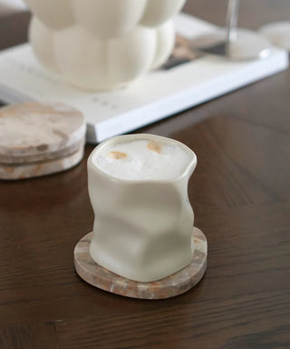 2er Diamond Keramik Becher Beige