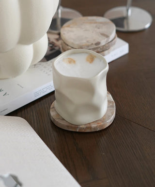 2er Diamond Keramik Becher Beige