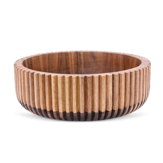 Akazienholz Stripe Bowl 26cm