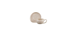 Wave Beige Kaffeetassen Set für 6 Personen