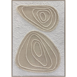 Wandbild Luci 80x120 cm – moderne Seilstruktur, handgemalt