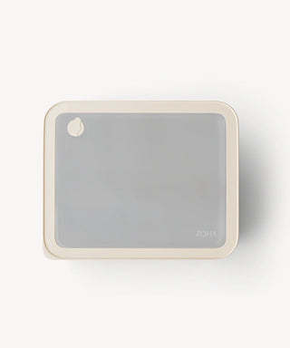 Glas Frischhaltedose Beige 2650ml Transparent Rechteckig