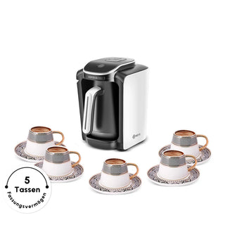 Karaca Hatir Neo Türkische Kaffeemaschine mit Milch – Porcelain White