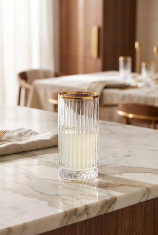 Pasabahce Elysia Gold 4er Longdrink Glas 435 ml Golden Touch