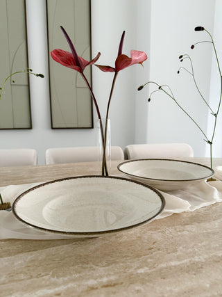 Pure Sand Salatschüssel Schüssel beige Pastateller – Emirtex Home