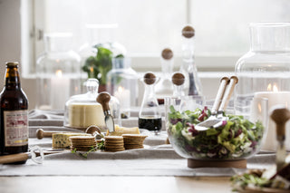 Nature Salatbesteck mit Holzgriffen 2er-Set