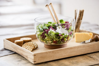 Nature Salatbesteck mit Holzgriffen 2er-Set