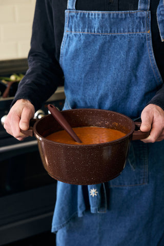 Gusseisen Kochtopf Isak 4,6 L – Weinrot