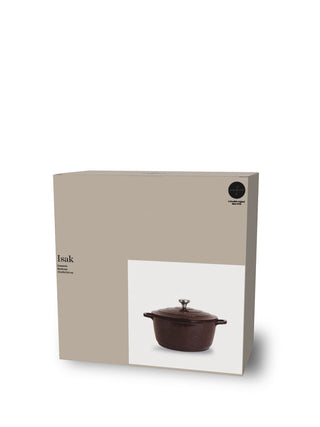 Gusseisen Kochtopf Isak 4,6 L – Weinrot