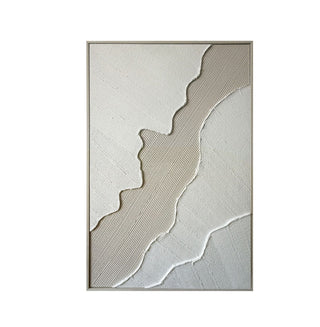 XL Leinwand Weiß-Beige | 80x120cm