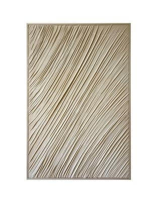 XL Leinwand Weiß-Beige | 80x120cm
