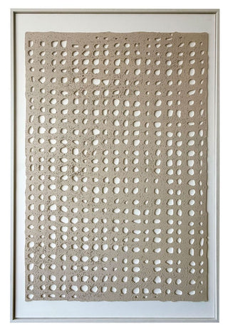 XL Leinwand Weiß-Beige | 80x120cm