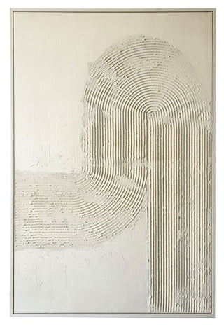 XL Leinwand Weiß-Beige | 80x120cm