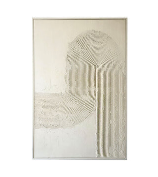 XL Leinwand Weiß-Beige | 80x120cm