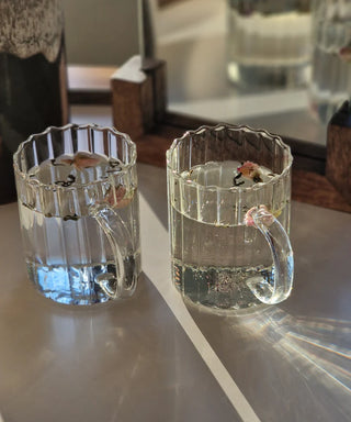 Riffle Cup Borosilikatglas 2er Set 350 ml