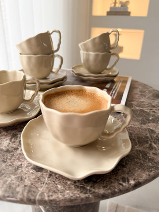 Bianco mocha fincanları, 6'lı set
