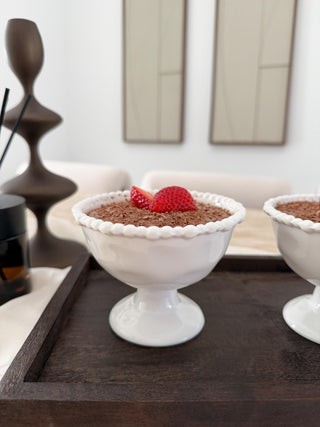 Pearly White Ice Cream Cups 2-Piece Set