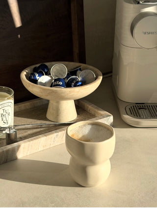 Luna Cups  2er Becher Set Beige Matt