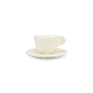 Vita Kaffeetasse mit Unterteller Beige
