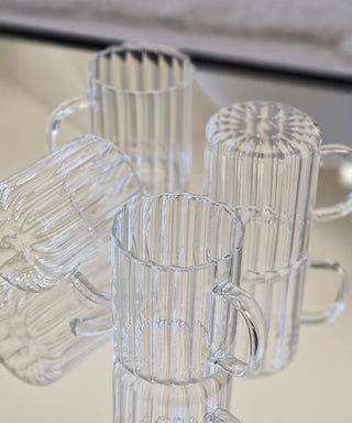 Riffle Cup Borosilikatglas 2er Set 350 ml