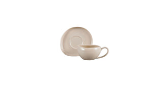 Wave Beige Espressotassen Set für 6 Personen