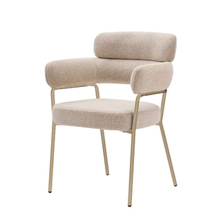 Vivente Arezzo Esszimmerstuhl Beige - Creme Stoff