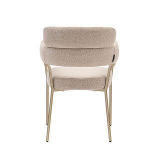 Vivente Arezzo Esszimmerstuhl Beige - Creme Stoff