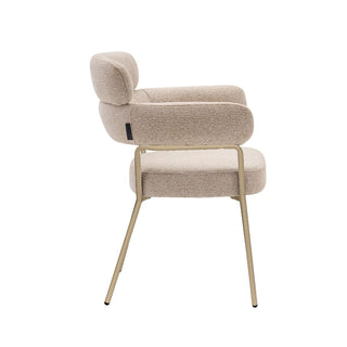 Vivente Arezzo Esszimmerstuhl Beige - Creme Stoff