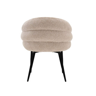 Vivente Ostuni Esszimmerstuhl Schwarz - Creme Stoff