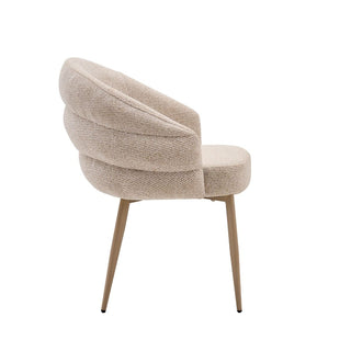 Vivente Ostuni Esszimmerstuhl Beige - Creme Stoff