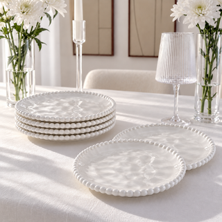 Pearly Weiß Kuchenteller 6er Set
