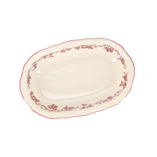 Serving bowl 26cm oval Burgundy Cyril